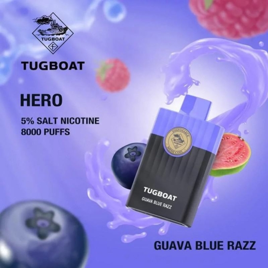 Premium Volestech Tugboat Hero 8000 Puffs Pen Vape