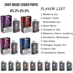 Big Puff Pens Plus Zooy Mega Disposable 12000 Puffs Vape