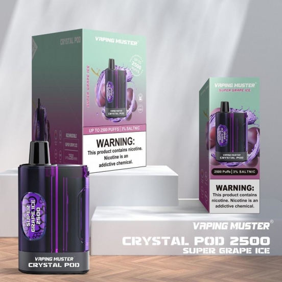 VapingMuster Disposable Vape Pen Vmcrystal Pod 2500 Puffs