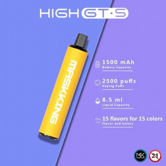 Maskking High Gts 2500 Puffs Smooth Hit Disposable Vape