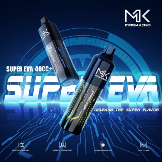 maskking Disposable Pod -supereva~1000 4000+ Puffs Disposable E-cigarette Puff