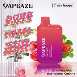 Disposable Vape Pens AZE & Custom Logo Crazy Happy 5000 Puffs