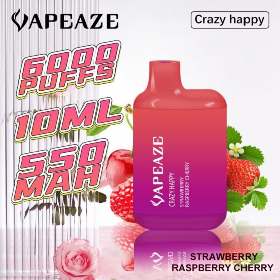 AZE & Custom Logo Crazy Happy 5000 Puffs Original Bulk Wholesale