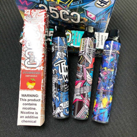 2024 Bulk Pricing Disposable Monster Vape Monster Max 2500 Puffs Wholesale