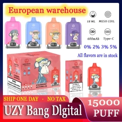 Wholesale UZY Disposable Vape Pro Bar Big Puffs Nederland 15000 E-cigarettes