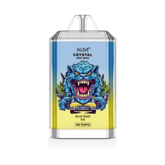 Disposable R&M Vape R&m Crystal Box Max 12k 12000 Puffs Bars Wholesale