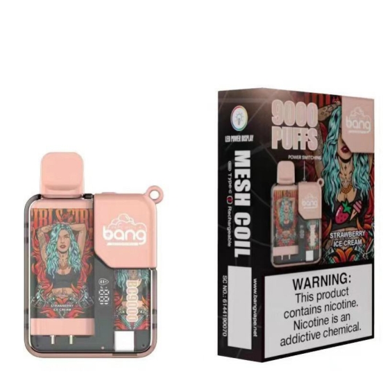 Wide Flavor Selection Bang 3bg5 Vape Rechargeable