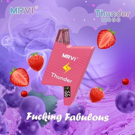 Premium Vape Pen Mrvi Mrvi Thunder 11000 Disposable 19ml Oil Disposable Vape Brands