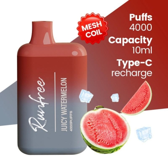 All Flavors Runfree Rp18 4000 Puffs Disposable Pen