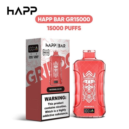 2024 Best Selling Disposable Vape Brands VAPRIDE Happ Gr 15000 Puffs