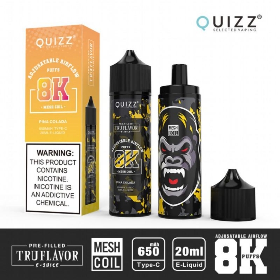 QUIZZ Puff Truflavor 8000 Puffs Disposable E-cigarette