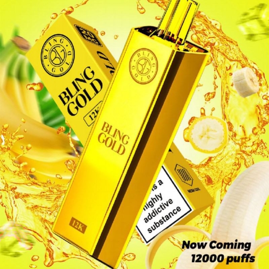 Oem Disposable Vape Wholesale bling golden Golden12000