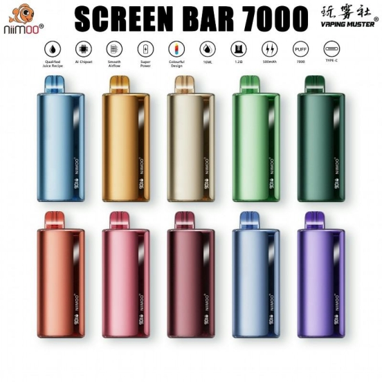 Vaping Muster Nds 7000 Puffs Disposable E-cigarette Puff