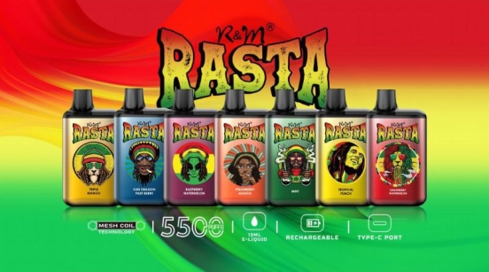RANDM R&m Rasta Disposable Pod 5500 Puffs Vape Wholesale