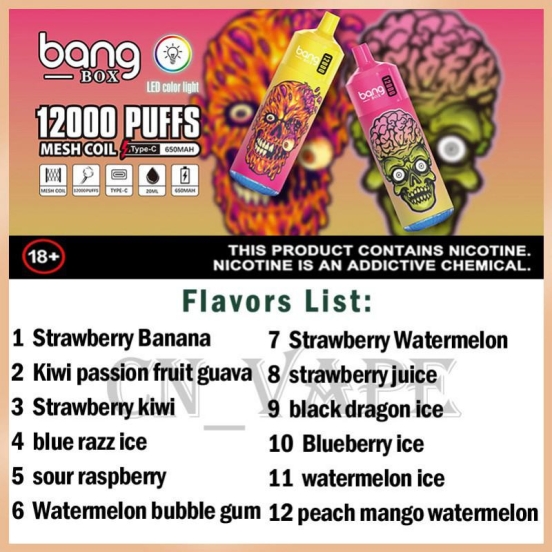 Hot Sale Bang Pen 12k Puffs Hits Vape Puffs