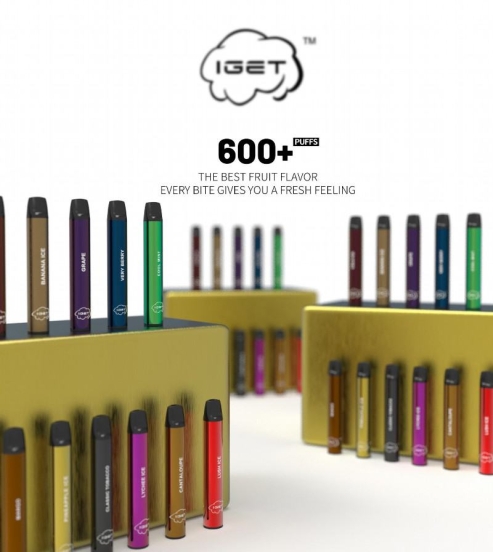 Disposable Iget Shion 600 Puffs E-cigarette Nicotine