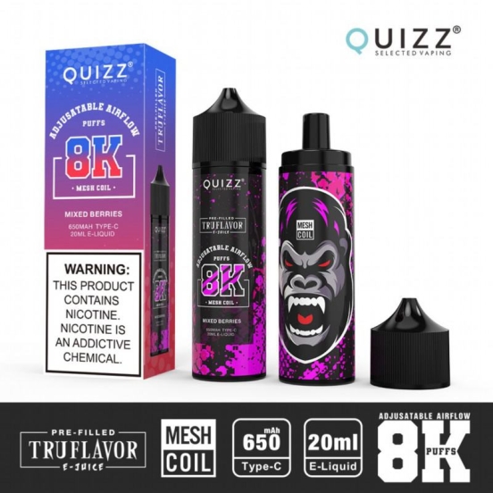 Oem Blizzard Disposable Vapes Wholesale Quizz Qd62  Disposable 8000 Puffs