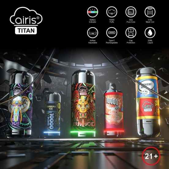 Authentic Disposable Vape Bars INSTA Airis Titan 10000 Puffs Wholesale