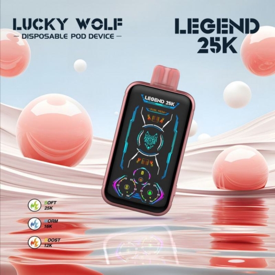 Premium Vape Pens MGK Lucky Wolf 25k 25000 Puffs Wholesale