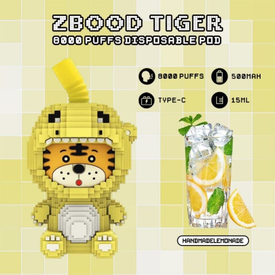 Disposable zbood Tiger 8000 Vapes Zbood Tiger 8000 Puffs Wholesale