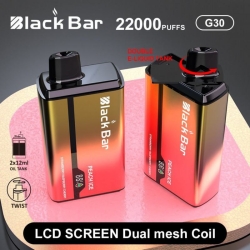 Black & Custom Logo G30 22000 Puffs Disposable E-cigarette Puff