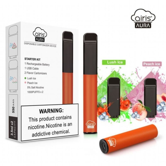 Competitive Pricing Airis Airis Aura Disposable Cartomizer 1000 Puffs Wholesale Price Disposable Vape