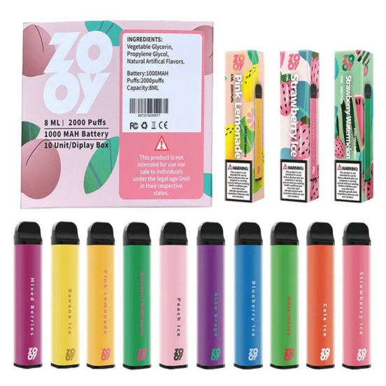 All FlavorsWholesaleZooy 2000 Disposable Vape