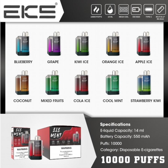 Disposable EKS Eks Element 10000 Puffs Vape Bars Wholesale Price