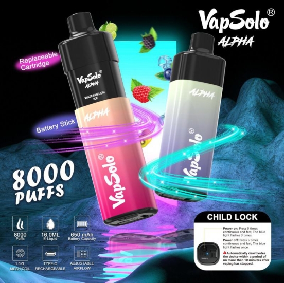 VapSolo Alpha 8000 Puffs Disposable Bar