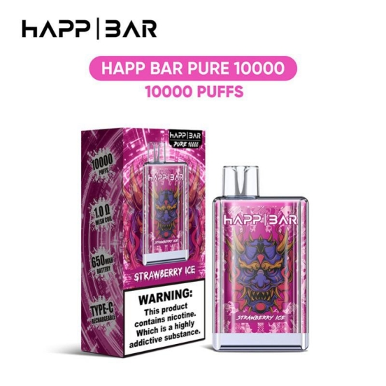 2024 Best Vape Pen VAPRIDE Happ Crystal Pure 10000 Puffs Disposable Vapes