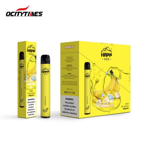 Good Price Ocitytimes Happ 600 Puffs Disposable Vape Wholesale Price