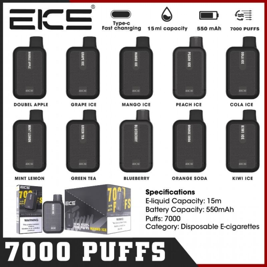 Bulk Price EKS Titan 7000 Puffs Vape Disposables Wholesale