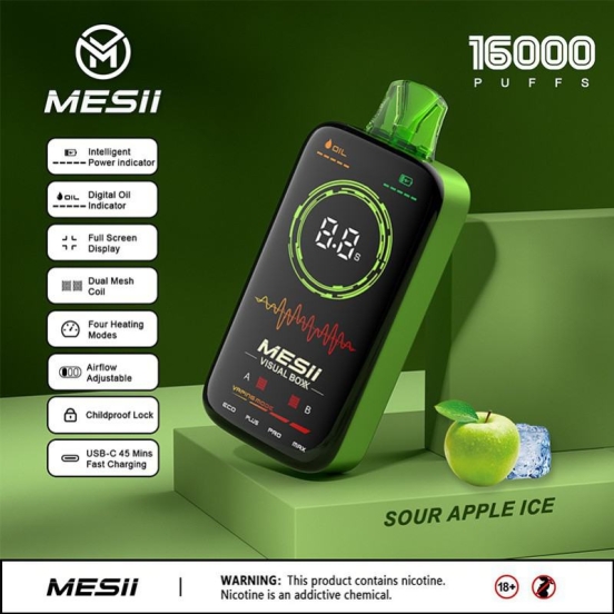 Vapme, Maskking, Vazol, RandM. Messi Mesii Visual 16000 Puffs Wholesale Vape