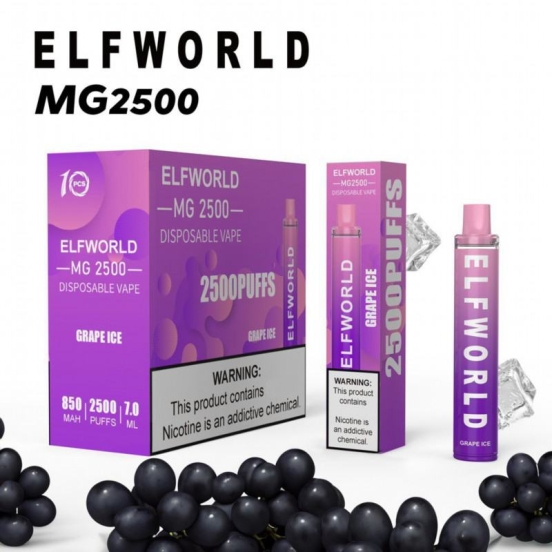 Hot Sale Vape Bar Wholesale elfworld Mg 2500 Puffs