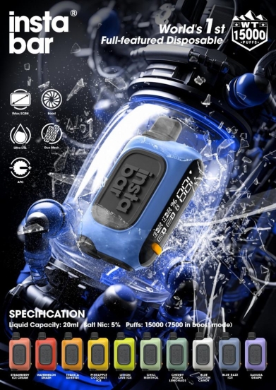 Best Quality customize Insta Wt 15000 Puffs Disposable E-cigarette Puff