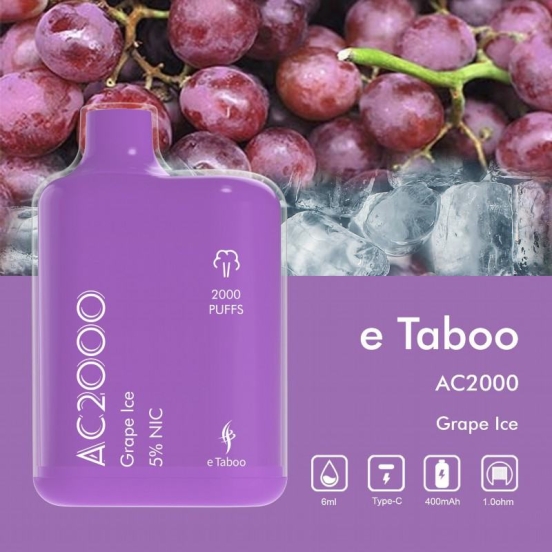 e Taboo Ac2000 Disposable Vape Brands