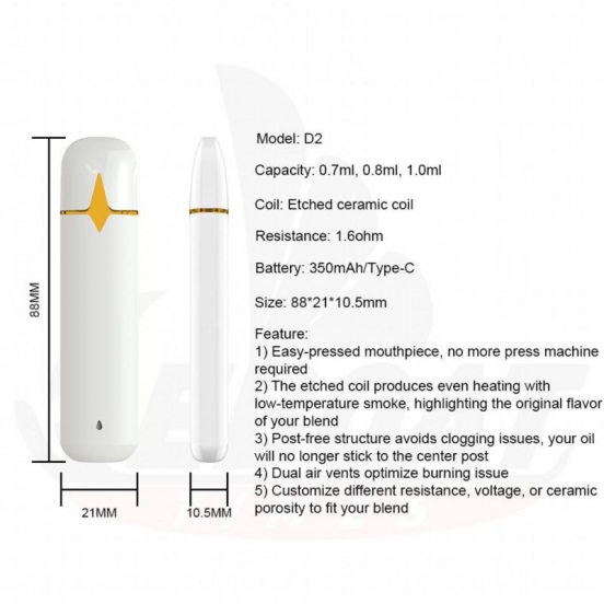 Disposable Eboat Times Vape D2s Postless Wholesale