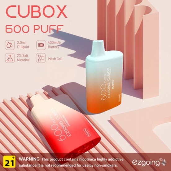 Ezgoing Pen Ezgoing-cubox About 600 Puffs Hits Vape Puffs