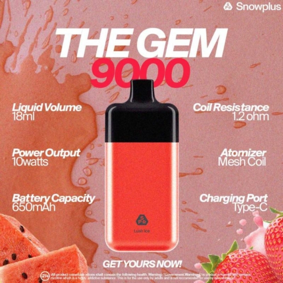 Bulk Pricing Snowplus Gem 9000 Puffs Pen