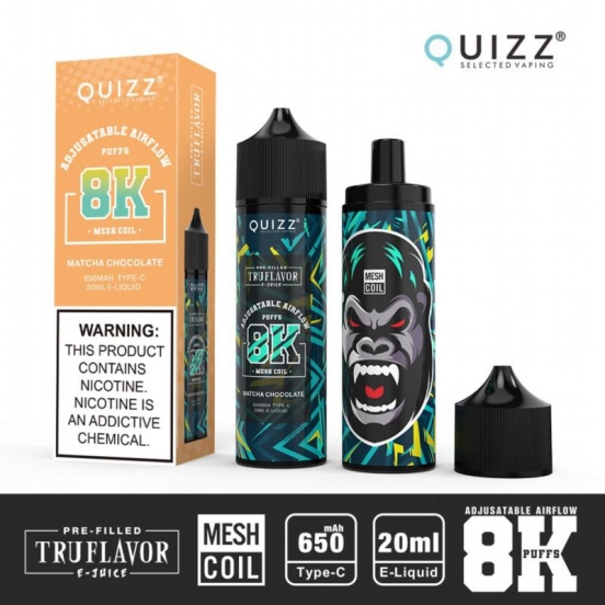 Best Selling Quizz Qd62 8000 Puffs Wholesale Price Disposable Vape