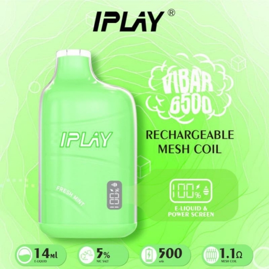 2024 Best Vape Wholesale Disposable Vape Pens Iplay Vi  Wape 6500 Puffs