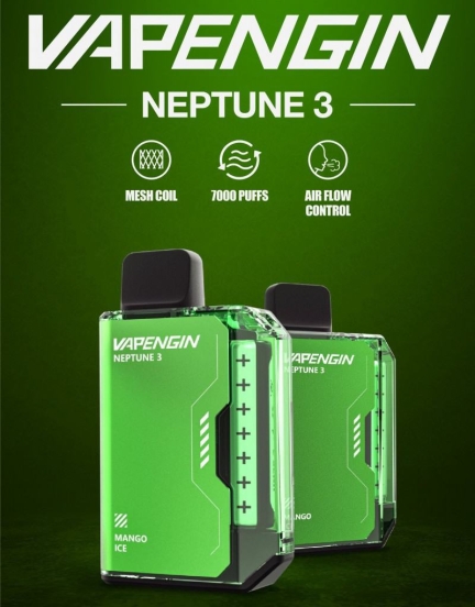 Top-notch Vaping Disposable Vape Pen Dig Vapengin Neptune 3 7000 Puffs Wholesale