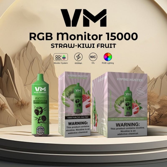 Superior Quality Disposable Vapes Wholesale Vaping Muster Vmrgb 15000 Puffs