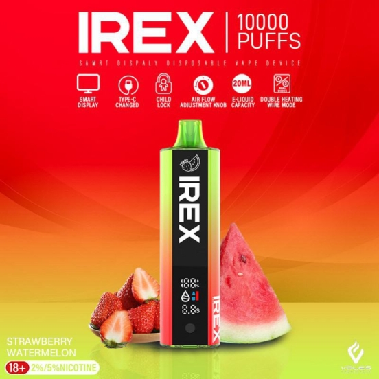 Hot Selling Smooth Hit Disposable Vape IREX 10000 