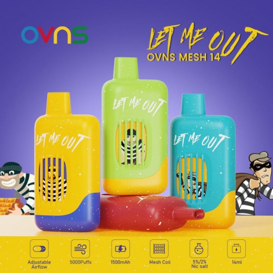 OVNS Ovns Mesh14 646 5000 Puffs Bar