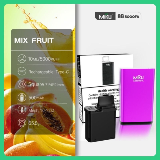 2024 Bulk Price Miku Abfa617 5000 Puffs Disposable Vape Device