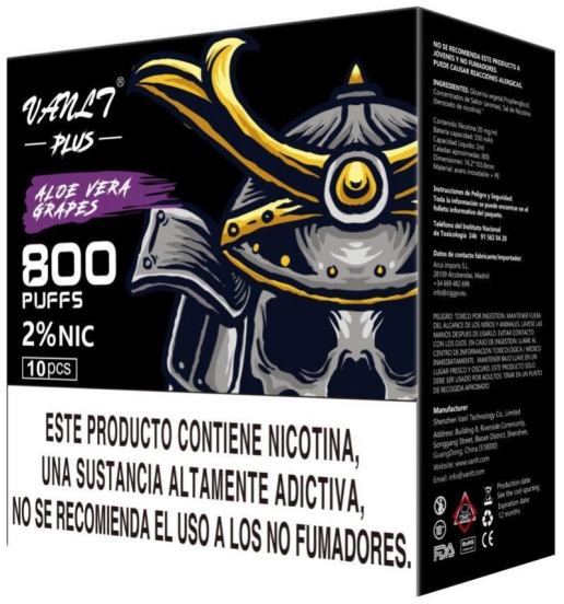 Disposable VANLT E-cigarette Vanlt Plus-490 Nicotine