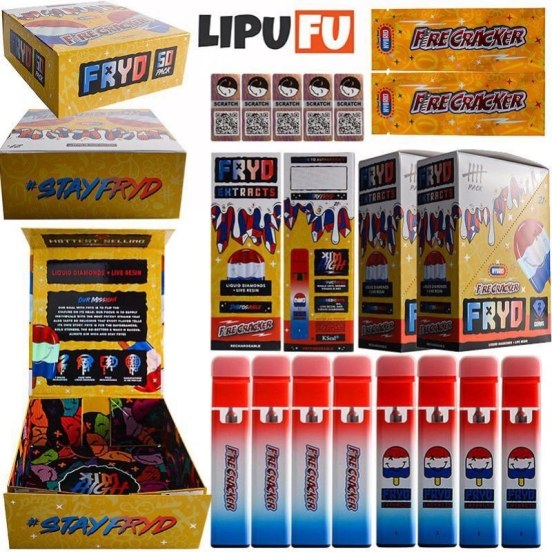All Flavors Wholesale Lipufu Fryd 2g Firecrackers Disposable Vape