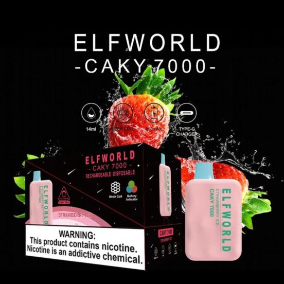 Elfworld Puff Caky 7000 Puffs Electronic Cigarette