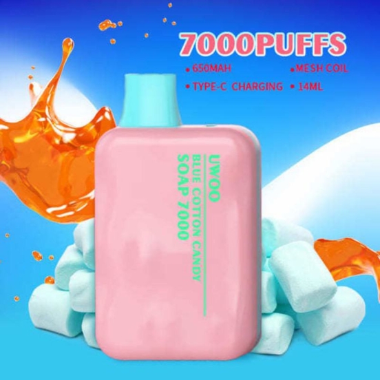 Best Vape Pen UWOO Soap 7000 Puffs Disposable Smooth Hit Vape